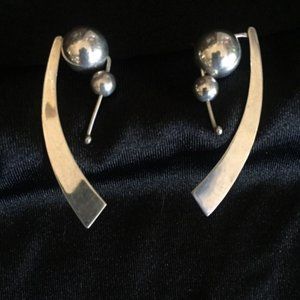 Sterling Silver Kinetic Earrings
